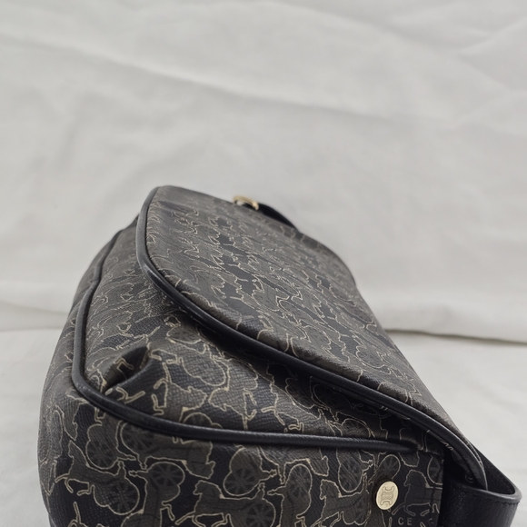 Celine Black and Gray Patterned Shoulder Bag - Picture 5 of 10
